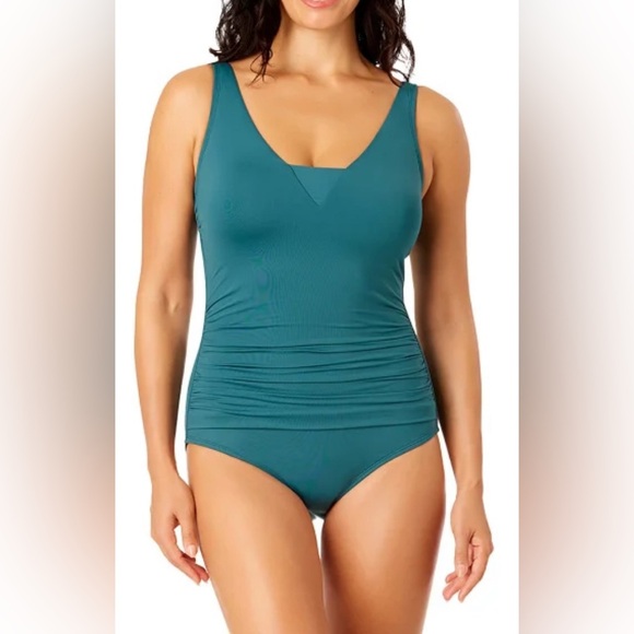 Lands End Grecian Style One Piece Swimsuit - Picture 1 of 9